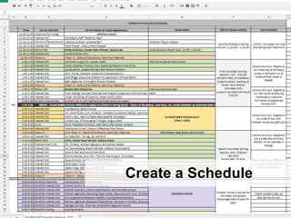 Create a Schedule
 