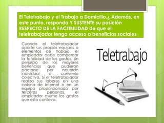 LA NUEVA LEY DE TELETRABAJO Y SU IMPACTO EN EL PERU | PPTX
