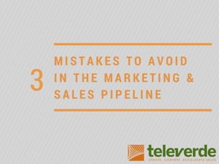 3 Pipeline Mistakes to Avoid