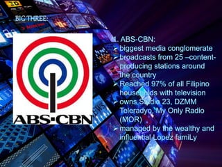 ''Communication Media Landscape'' Television Overview 