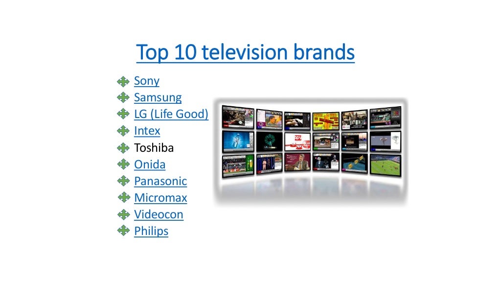 Top 10 television brands