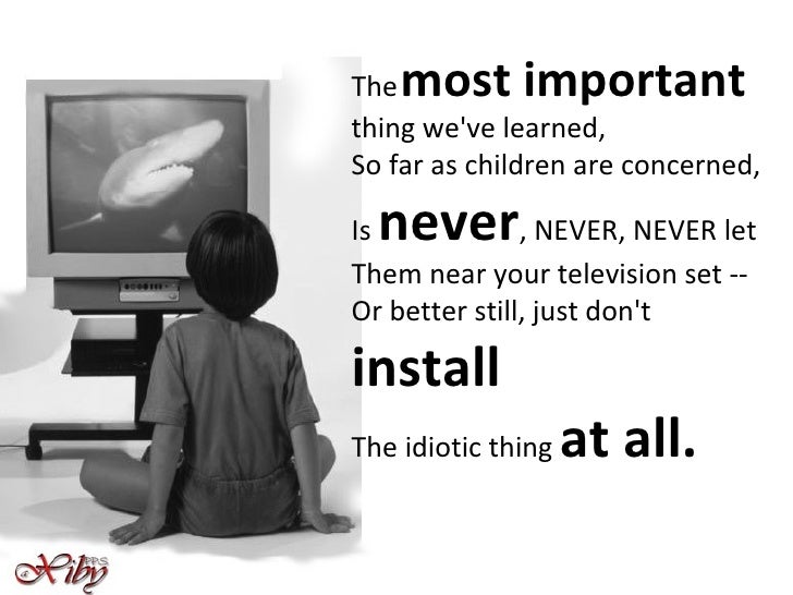 Television.... a poem by roald dahl.