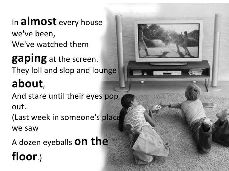 Television.... a poem by roald dahl.