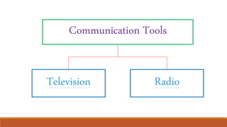 Communication Tools
Television Radio
 