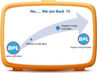 Believe in the Best
Happier Living
Everyday
Believe in the Best
Happier Living Everyday
 