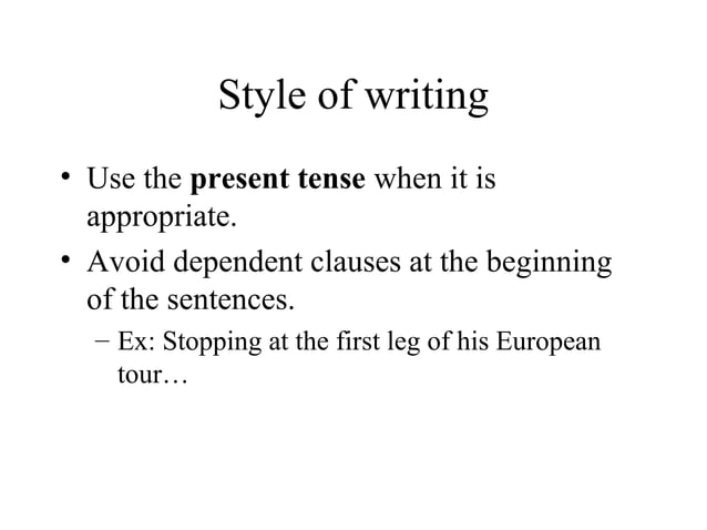 Television News Writing