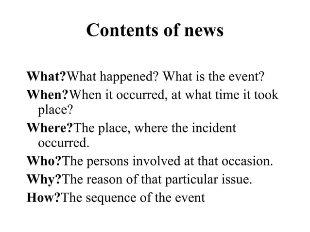 Television News Writing