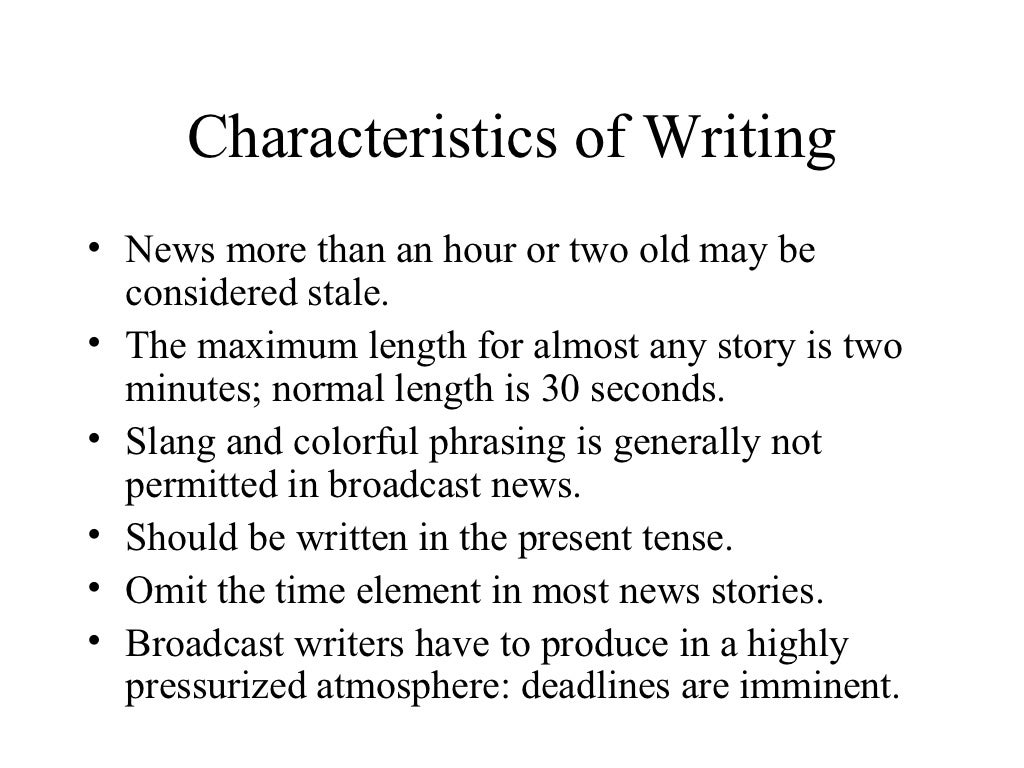 Television News Writing