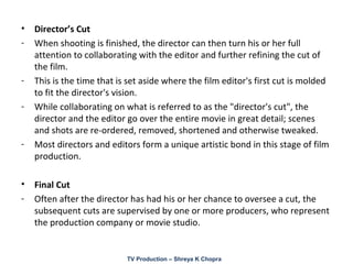 Television production Process - An insight to TV Industry | PPT