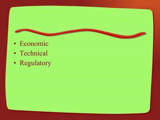 Economic Technical Regulatory 