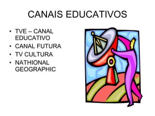 CANAIS EDUCATIVOS TVE – CANAL EDUCATIVO CANAL FUTURA TV CULTURA NATHIONAL GEOGRAPHIC 