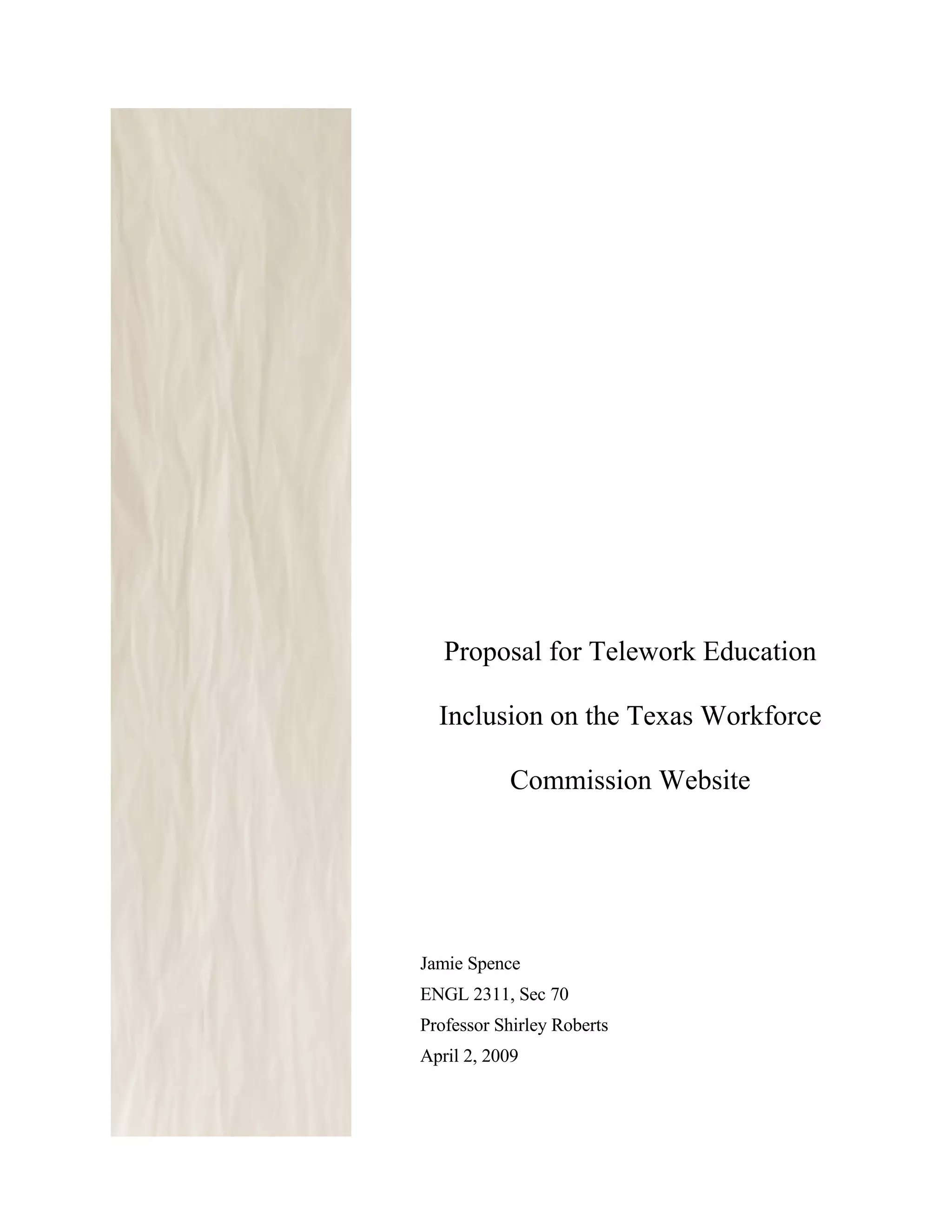 Telework Proposal1