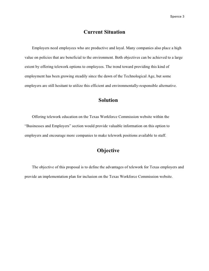 telecommuting proposal