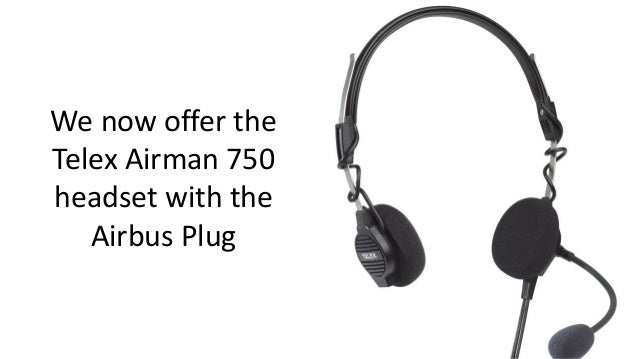 Aircraft Headset Telex Airman 750 Aviation Headset - FAA Approved