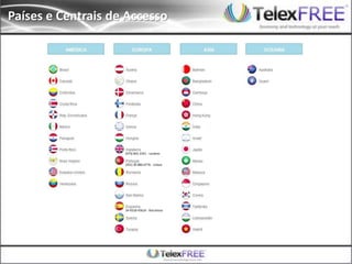 Países e Centrais de Accesso
(351) 30 880-0776 - Lisboa
34-9318-45624 - Barcelona
(973) 842-2341 - Londres
 