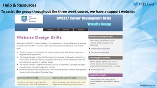 Help & Resources 
To assist the group throughout the three week course, we have a support website: 
 