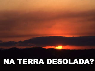 NA TERRA DESOLADA?
 