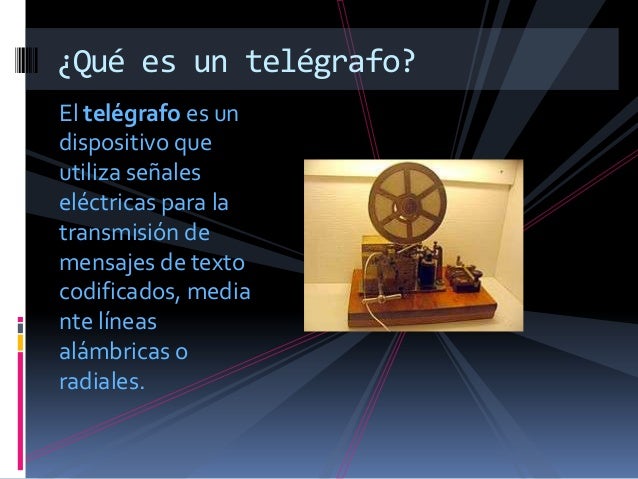 Resultado de imagen para que es imagen telegrafo