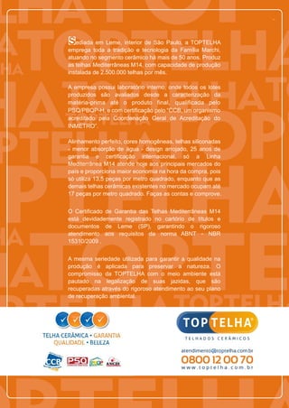 Telhado  informacoes tecnicas