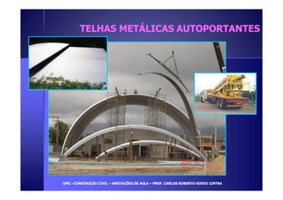 TTEELLHHAASS MMEETTÁÁLLIICCAASS AAUUTTOOPPOORRTTAANNTTEESS 
UUMMCC –CCOONNSSTTRRUUÇÇÃÃOO CCIIVVIILL – AANNOOTTAAÇÇÕÕEESS DDEE AAUULLAA – PPRROOFF.. CCAARRLLOOSS RROOBBEERRTTOO GGOODDOOII CCIINNTTRRAA 
 