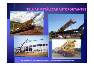 TTEELLHHAASS MMEETTÁÁLLIICCAASS AAUUTTOOPPOORRTTAANNTTEESS 
UUMMCC –CCOONNSSTTRRUUÇÇÃÃOO CCIIVVIILL – AANNOOTTAAÇÇÕÕEESS DDEE AAUULLAA – PPRROOFF.. CCAARRLLOOSS RROOBBEERRTTOO GGOODDOOII CCIINNTTRRAA 
 