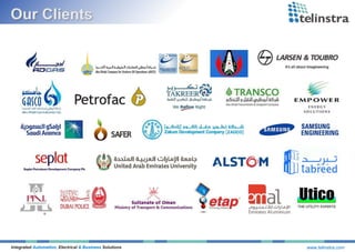 Integrated Automation, Electrical & Business Solutions www.telinstra.com
 