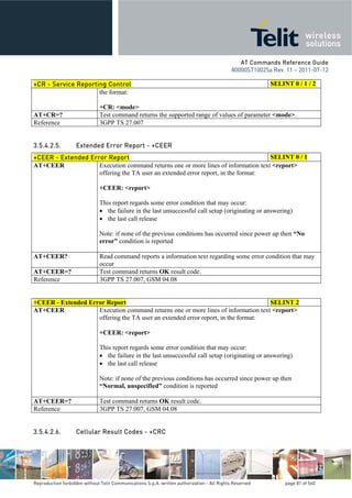 Telit at commands_reference_guide_r11 | PDF