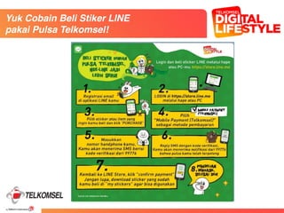 33
34
Yuk Cobain Beli Stiker LINE 	
  
pakai Pulsa Telkomsel!
 