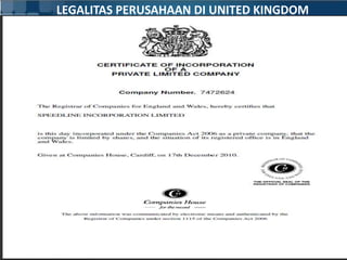 LEGALITAS PERUSAHAAN DI UNITED KINGDOMwww.speedline-asia.com