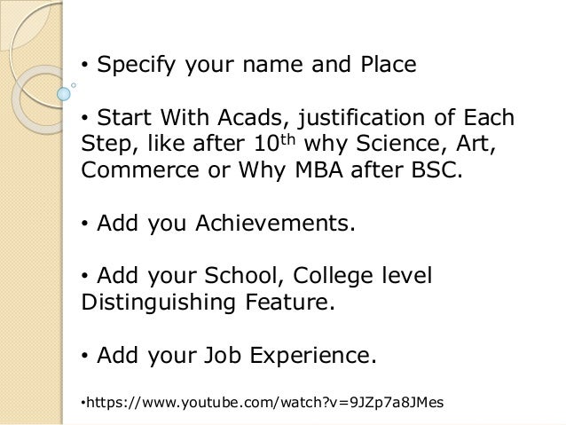 Mba After Bsc Science tell me about yourself Mba After Bsc Science tell me about yourself