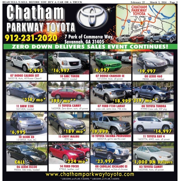 Chatham Parkway Toyota >> Tell n-sell feb 25 to mar 02 Chatham Parkway Toyota >> Tell n-sell feb 25 to mar 02