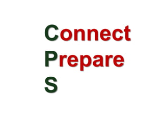 Connect
Prepare
S
 