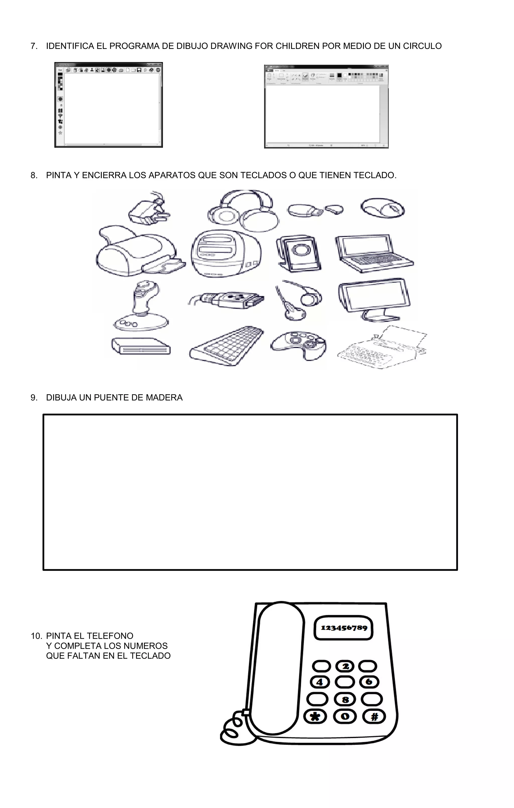 Taller Tecnología e Informática Grado primero de primaria. | PDF
