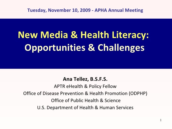 new media amp health literacy opportunities amp challenges new media amp health literacy opportunities amp challenges