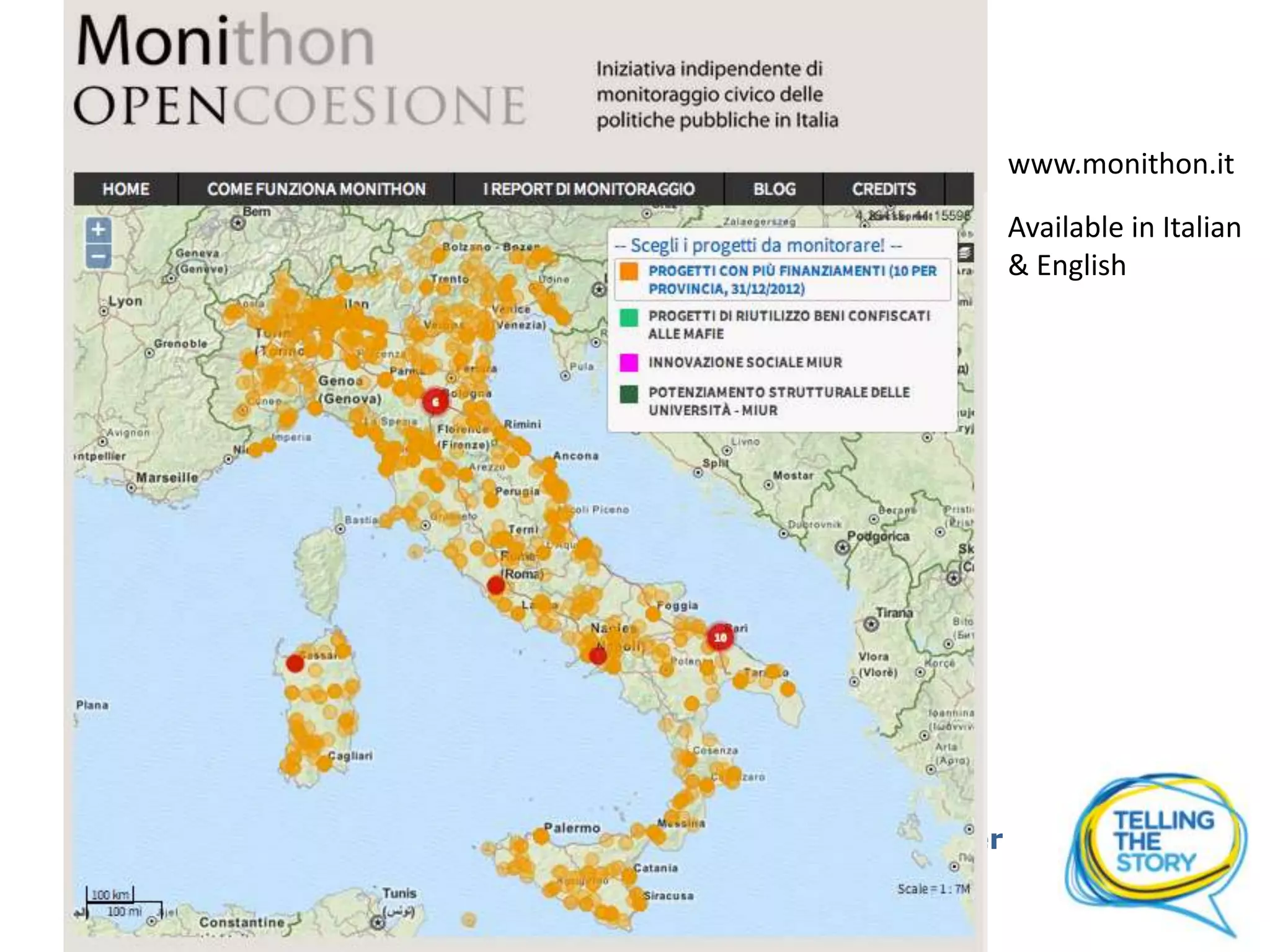 www.monithon.it
Available in Italian
& English
Brussels, 9-10 December