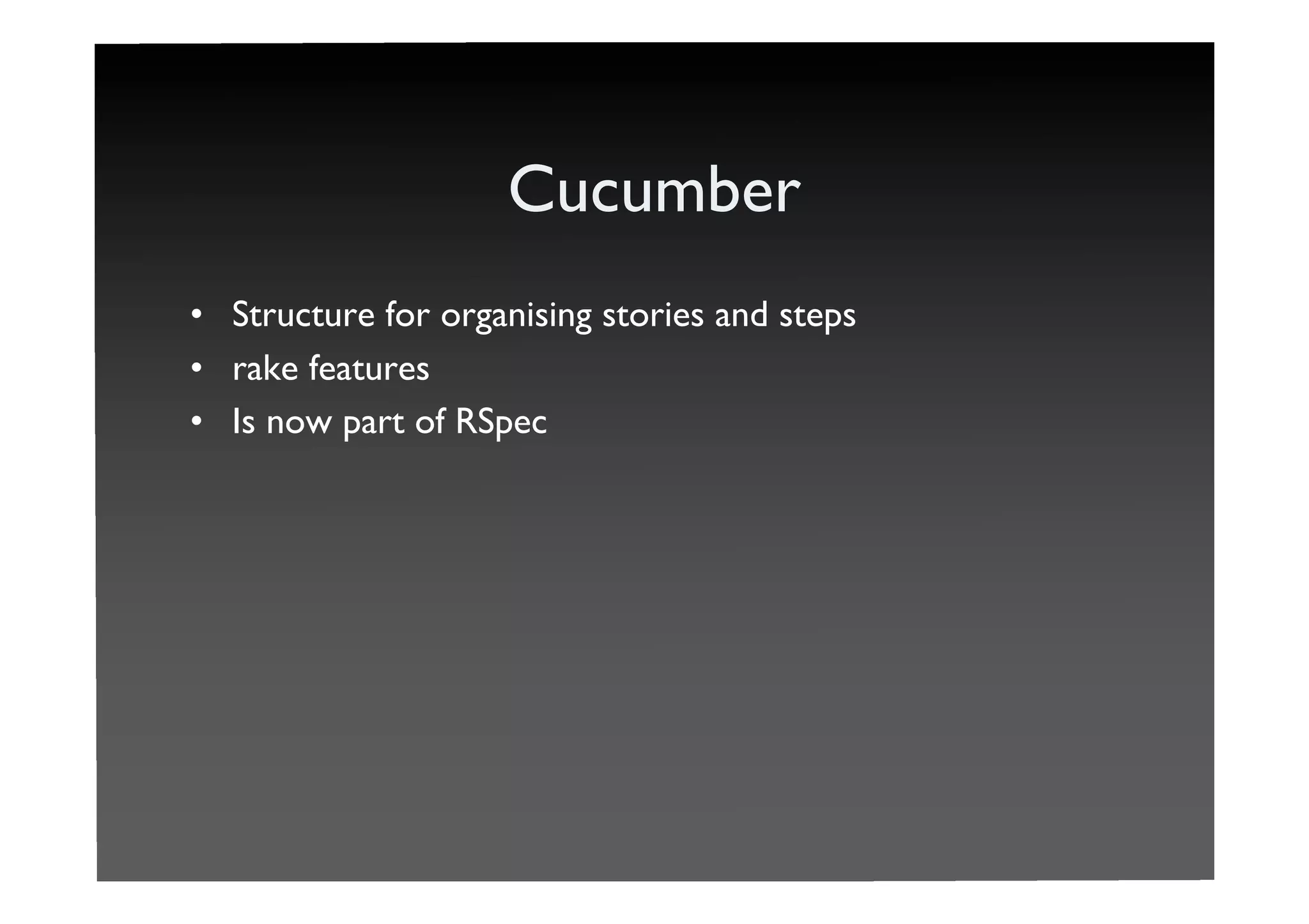 Telling Stories With RSpec