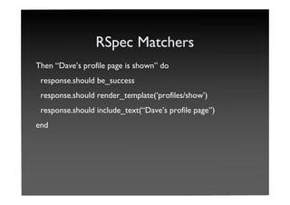 Telling Stories With RSpec