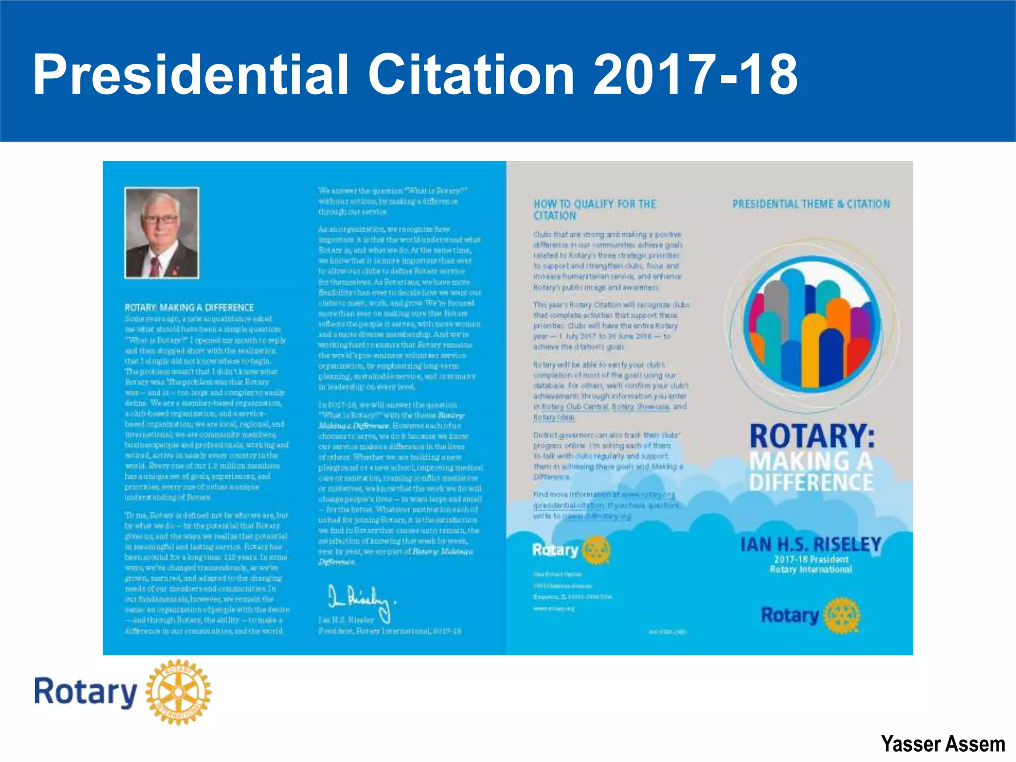 Yasser Assem
Presidential Citation 2017-18
 