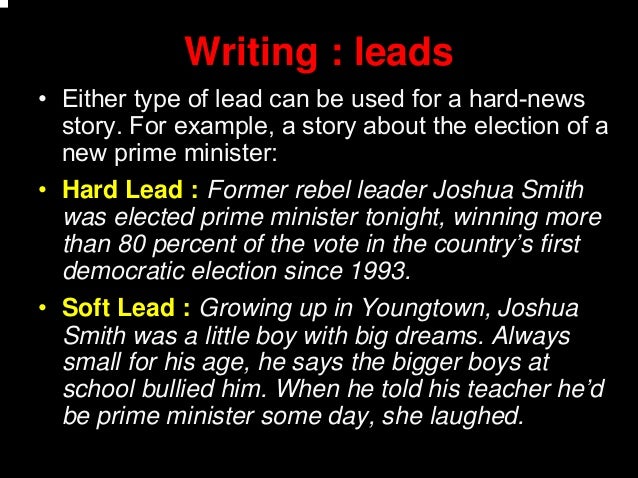 hard lead vs soft lead