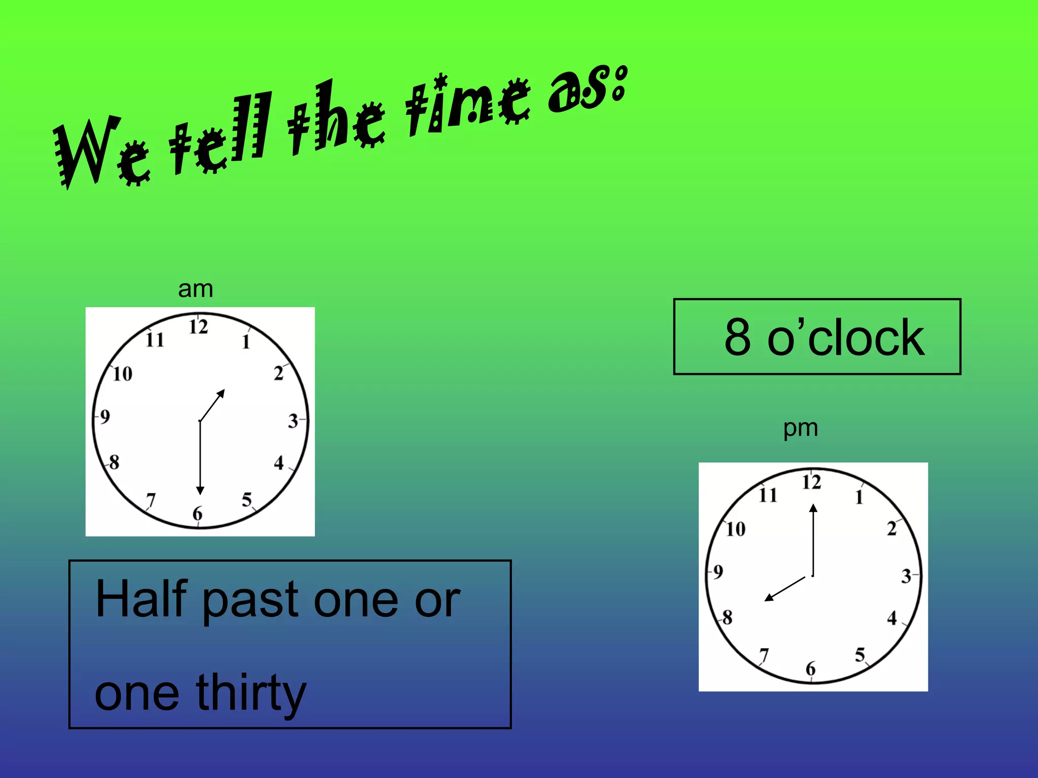 Telling the time | PDF