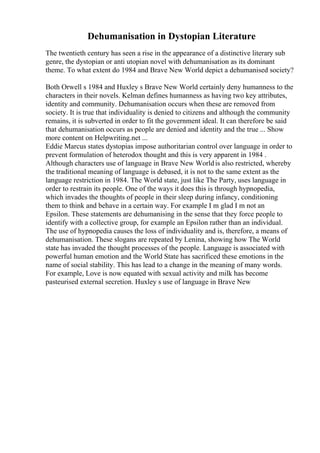 Telling The Truth Essay | PDF