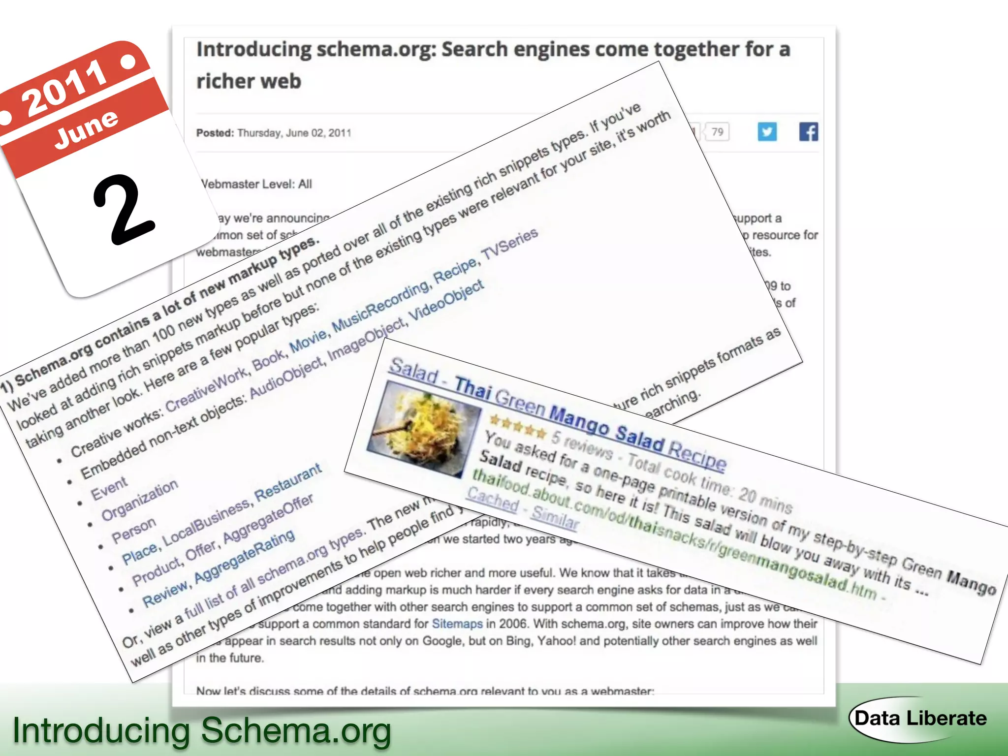 2
● 2011 ●
June
Introducing Schema.org
 