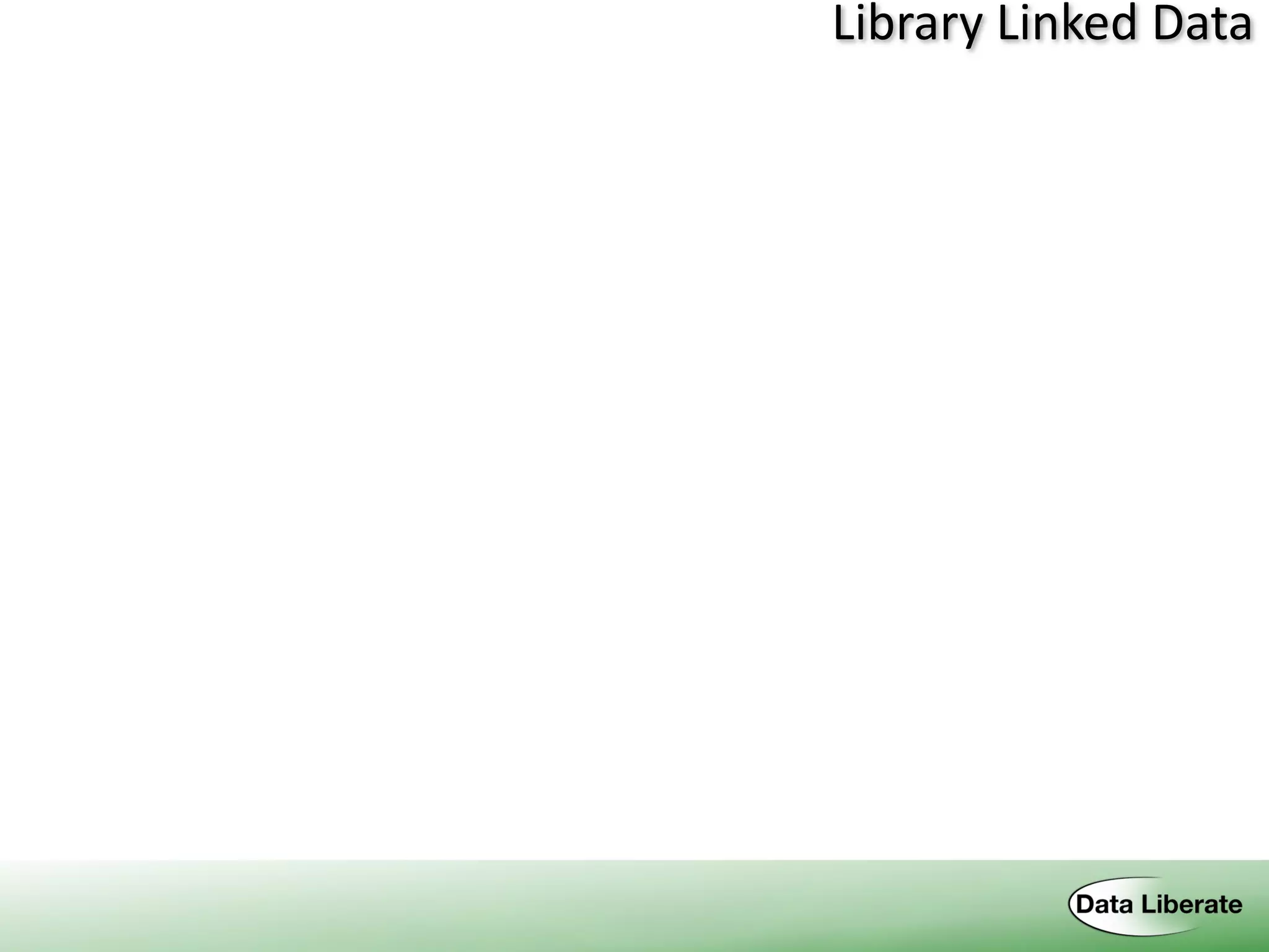 Open	
  Linked	
  Data	
  -­‐	
  Silos
Library	
  Linked	
  Data
 