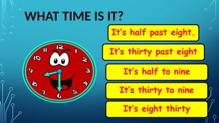 Telling Time untuk kelas depalan VIII.pptx