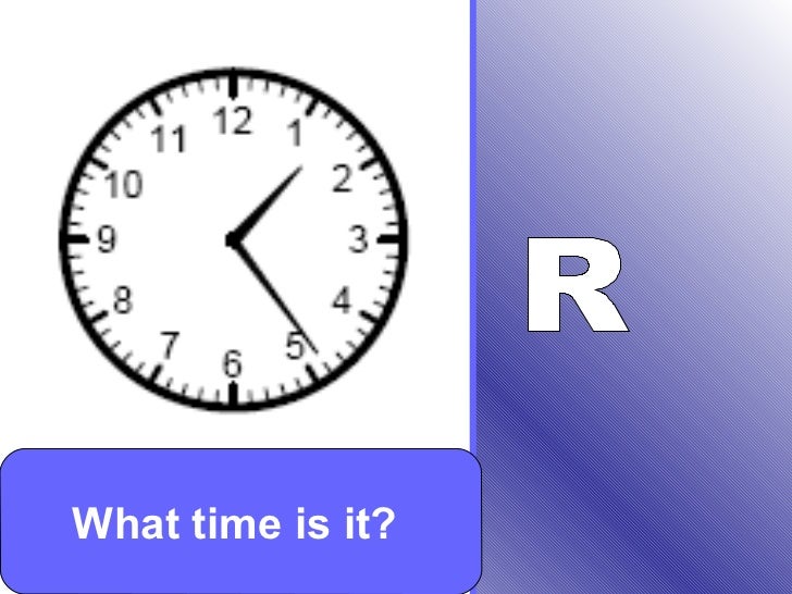 Telling time minute