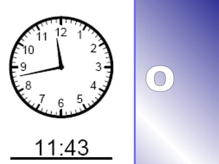 Telling time minute