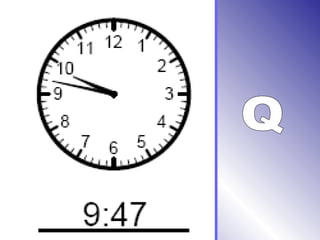Telling time minute