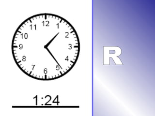 Telling time minute