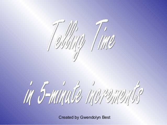 Telling time minute