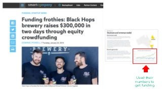 Used their
numbers to
get funding
 